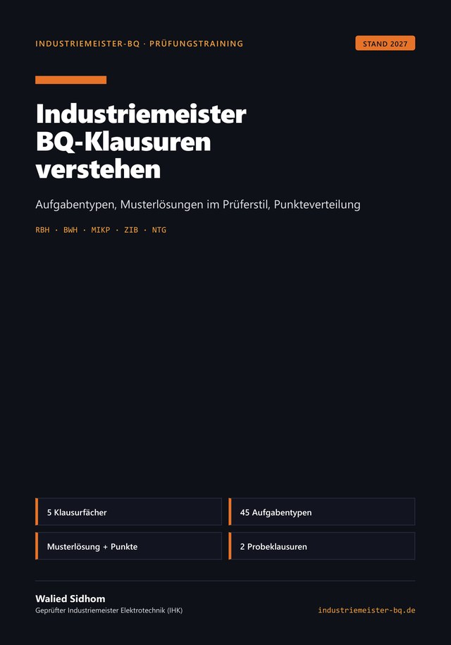 Buchcover: Industriemeister BQ-Klausuren verstehen